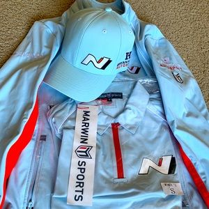 Marwin Hyundai sports jacket, shirt and hat